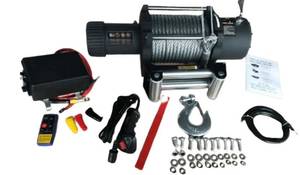 lot 173 image: Unused in Crate - Electric Winch 12,000lbs 12V -  Specially Designed for Cars, Boats, Trucks, Jeeps, Customized Vehicles, and Multi-Purpose Utility Trailers