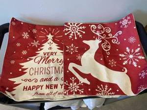 lot 2552 image: Throw Pillow covers- Christmas Themed (2) total