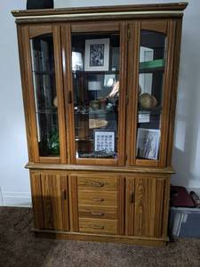 lot 255 image: Vintage HutchChina Cabinet