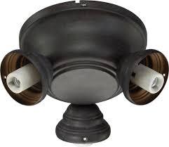 lot 9056 image: Quorum 2383-9044 Salon 3 Light Toasted Sienna Fan Light Kit