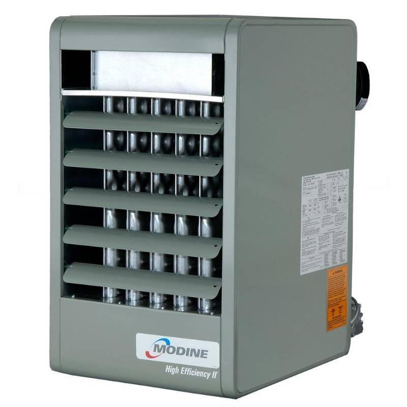 lot 1840 image: Modine Hardware 350,000 BTU Natural Gas Garage Ceiling Heater Grays PDP350