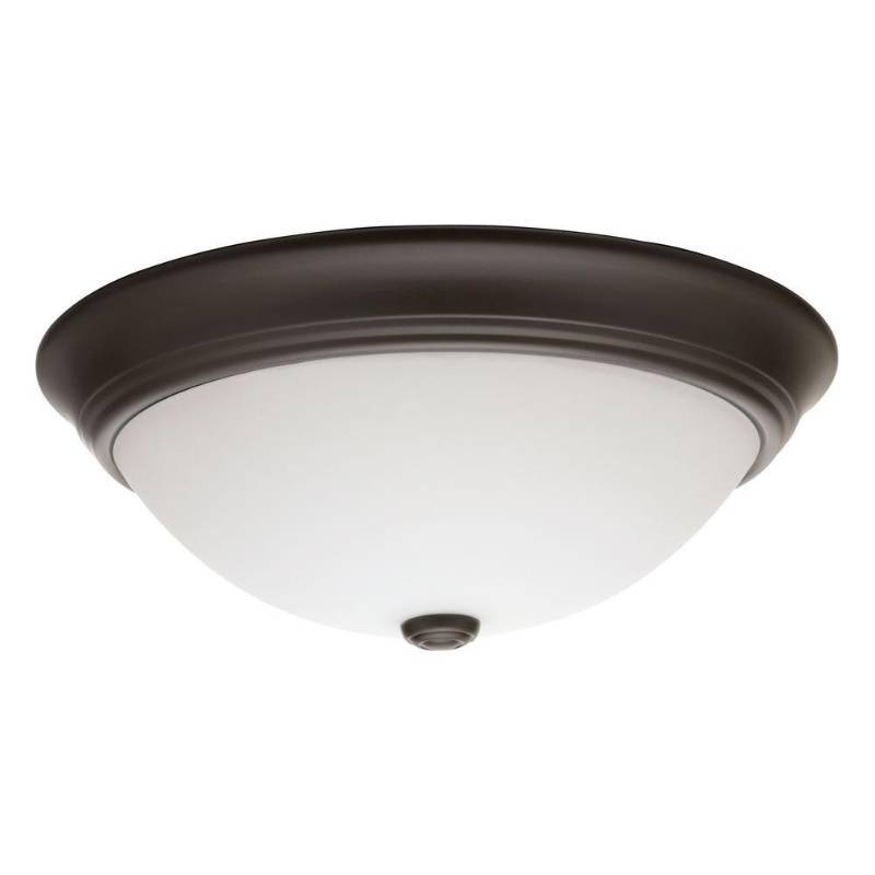 lot 9023 image: Lithonia Lighting FMDECL 14 20840 BZ M4 30W LED Flush Mount, Bronze