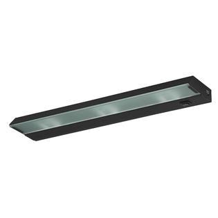 lot 9026 image: Lighting by AFX EXL320RB Low Profile 3-20 Watt Xenon Line Voltage Linkable Light Fixture, Oil-Rubbed Bronze with Frosted Glass Diffuser