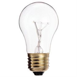 lot 9084 image: Lot of Satco S3814 130V Medium Base 25-Watt A15 Light Bulb, Clear