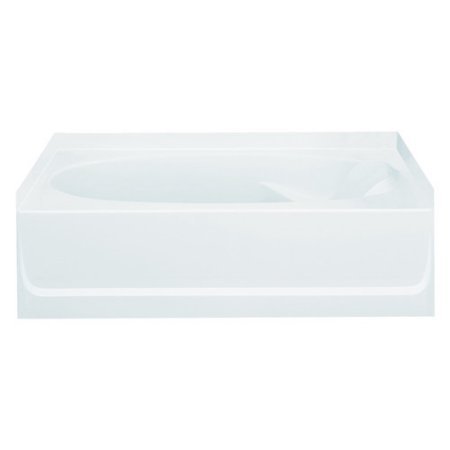 lot 1853 image: Sterling Plumbing 71101110-0 Ensemble Bathtub, 60-Inch x 36-Inch x 16-Inch, Left-Hand, White