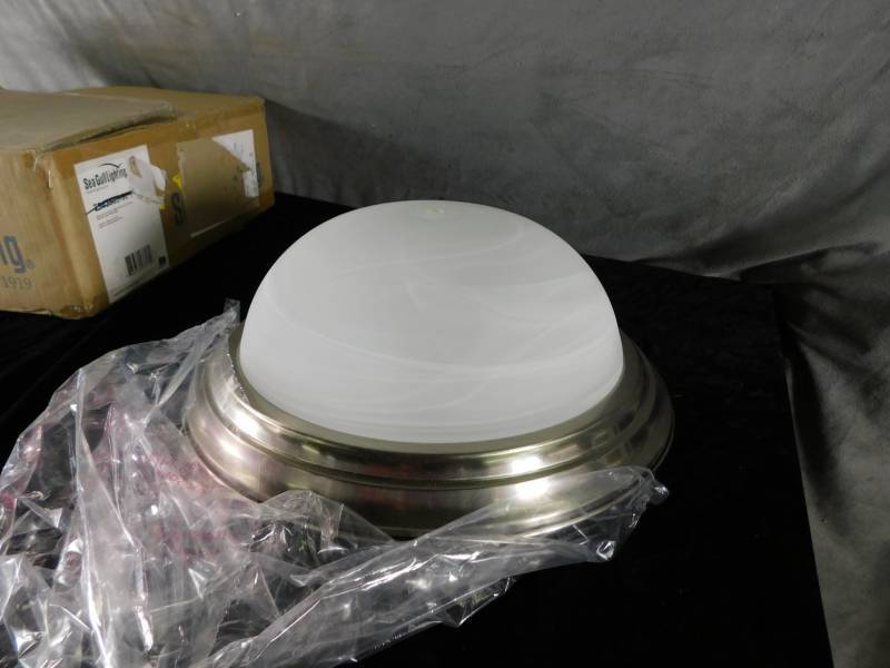 lot 9017 image: Flush Mount Light Fixture
