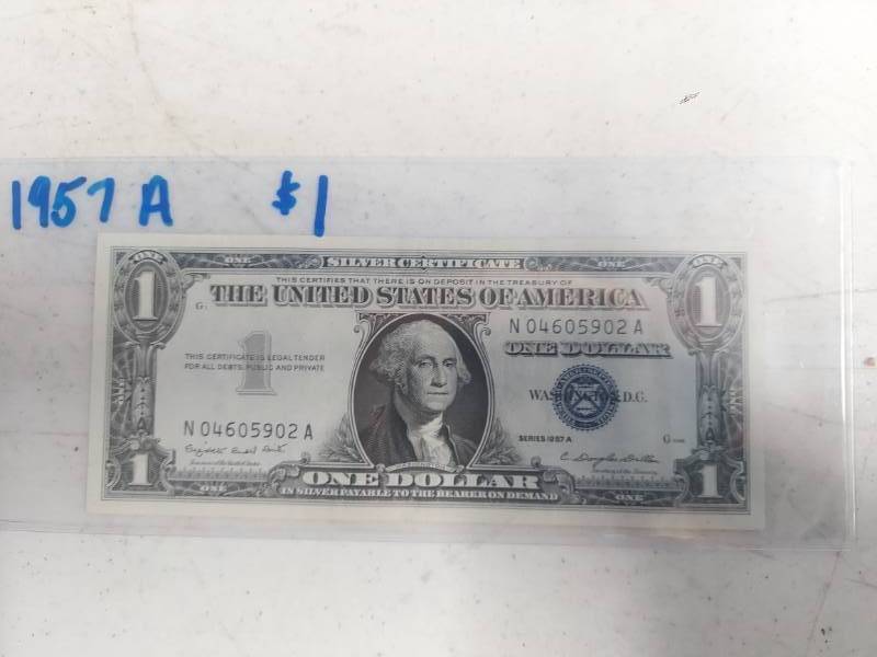 lot 2257 image: Series 1957A 1 Dollar Silver Certificate
