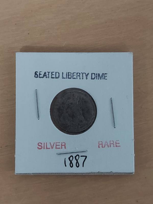 lot 2352 image: 1887 Seated Liberty Silver Dime