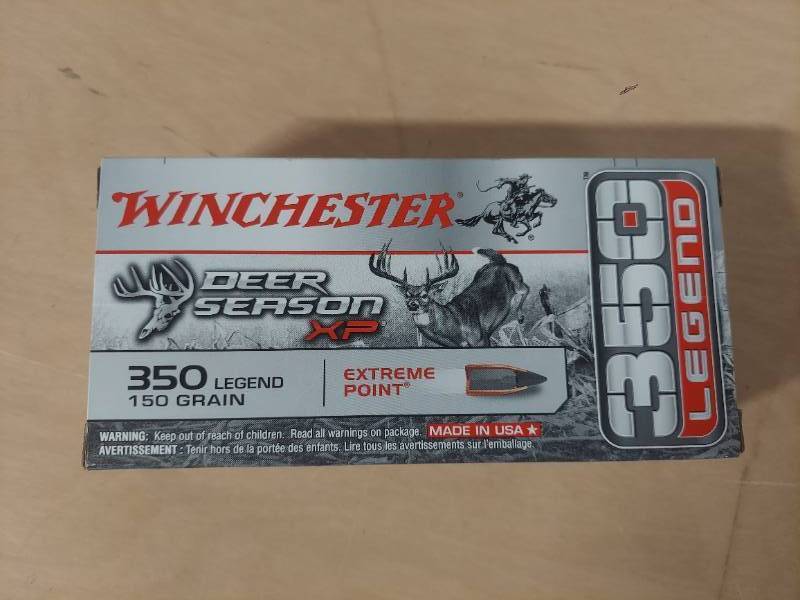 lot 2380 image: Winchester 350 Legend 150 gr ammo