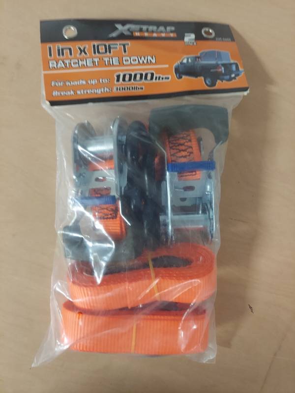 lot 5171 image: 2 pack ratchet tie down