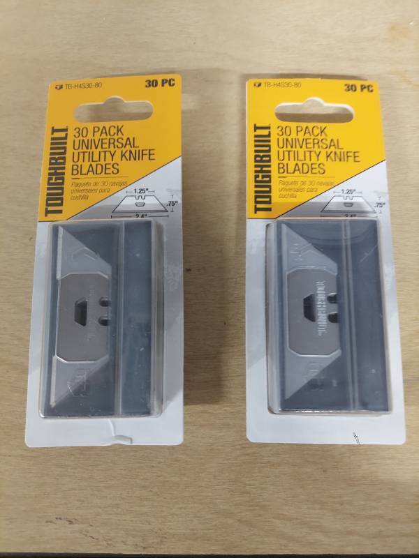 lot 2106 image: (2) 30 pack utility knife blades
