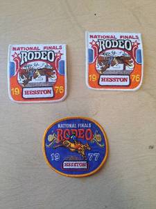 lot 5026 image: Hesston rodeo patches
