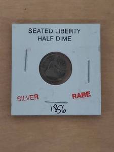 lot 1003 image: 1856 Seated Liberty Silver Half Dime