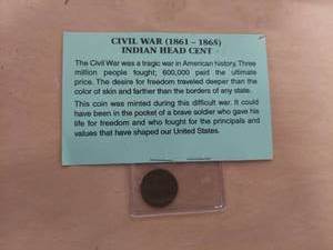 lot 1032 image: Civil War Indian Head Cent