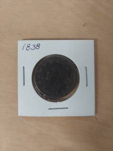 lot 1042 image: 1838 Large Cent