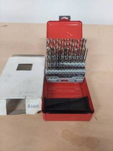 lot 1053 image: Drill bits in Snap-on box - some are mismatched, have been replaced