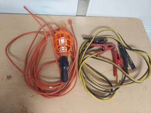 lot 1102 image: jumper cables and trouble light