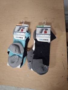 lot 5115 image: (2) Cool Force - Men 3 Pack No Show and Ankle Socks Size 6-12