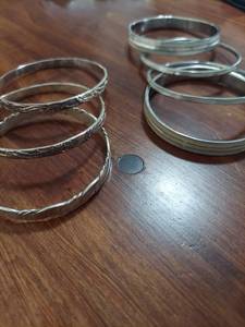 lot 6035 image: 7 bangle bracelets
