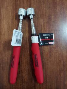 lot 6037 image: two magnetic pickup tools (extendable up to 30 inches)