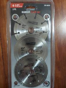 lot 6055 image: diamond blade set