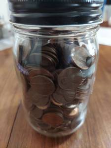 lot 6057 image: approx 500 copper pennies
