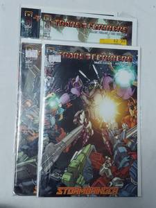 lot 5814 image: 4 Comics, Transformers Stormbringer, # 1 - 4 cover A