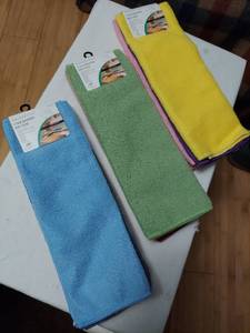 lot 5820 image: (3) 4 Packs microfiber dishcloths