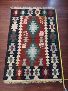 lot 5824 image: Woven Rug, Tight weave, heavy, unknown stain