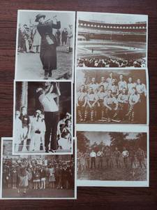 lot 5826 image: (6) 8 x 10 B&W photo prints, sports related