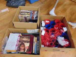 lot 1180 image: Religious and western dvds and books