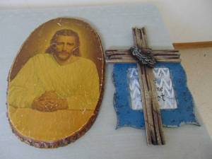 lot 1384 image: Religious themed wall art