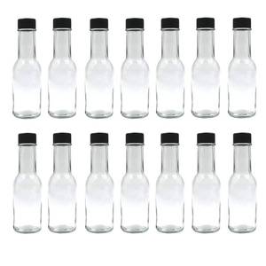 lot 3342 image: U Pack 100ml 3oz Woozy Bottle with Black Lids and Reducers, Pack of 13