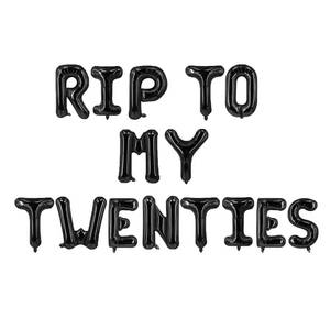 lot 3352 image: RIP to My 20s Banner, Rip Twenties Party Supplies,Happy 30th banner,30th Birthday Decoration,Rip 20S Banner