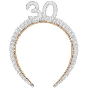 lot 3380 image: WHAVEL 30th Birthday Decorations for Her, Pearl Birthday Headband 30 Birthday Crown 30th Birthday Gifts Birthday Crown Happy Birthday Accessories for Women