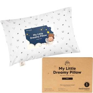 lot 3383 image: Mini Toddler Pillow with Pillowcase - 9x13 My Little Dreamy Mini Pillow, Organic Toddler Pillows for Sleeping, Kids Pillow, Small Pillows, Travel Pillows for Sleeping, Toddler Bed Pillows (Acorn)