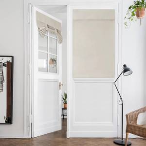lot 3442 image: HOMEIDEAS Cream French Door Curtain, Privacy Door Curtains for Door Window, French Door Blinds for Glass Door, Thermal Insulated Tie Up Shades Window Curtains, 26 X 40 Inch,1 Panel, Light Beige