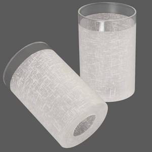 lot 3460 image: Anmire 2 Pack White Linen Frosted Glass Lamp Shade, Cylinder Light Fixture Replacement Globe or Cover with 1-58-Inch Fitter for Pendant Light Chandelier Wall Sconce G0125