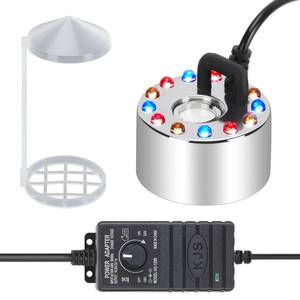 lot 3472 image: FITNATE 350mlH Mist Maker Fogger,12 LED Color Changing Fog Atomizer Air Humidifier, with Adjustable Fog Controller, for Water Fountain Pond Rockery Vase Birdbath.