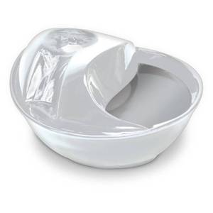 lot 3517 image: Pioneer Pet Raindrop Fountain, Pet Drinking Fountains (60 oz., White Ceramic)