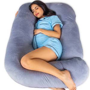 lot 3518 image: Pharmedoc Pregnancy Pillows, U-Shape Full Body Pillow -Removable Cover Jumbo Size - Grey - Pregnancy Pillows for Sleeping - Body Pillows for Adults, Maternity Pillow and Pregnancy Must Haves