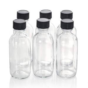 lot 3532 image: 6 Pack Shot Bottles with Caps, 2 oz Glass Jars with Lids, Ginger Shots Bottles, Mini Glass Bottles or Decorative Bottles for Ginger, Vanilla Extract, Cinnamon, Honey, Cayenne, Wellness Shot, Hot Sauce