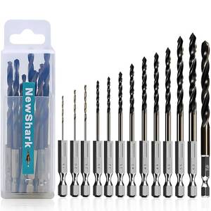 lot 3537 image: Hex Shank Cobalt Metric Drill Bit Set 15 PCS (1.5mm-8mm), Quick Change High Speed Steel Impact Driver Hex Drill bits for Metal, Steel, Wood, Plastic, Aluminum Alloy