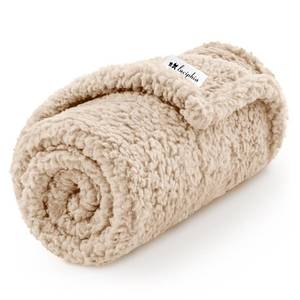 lot 3540 image: Luciphia Premium Fleece Dog Puppy Blanket Soft Pet Sherpa Calming Cat Blanket Throw for Small Medium Dog Cat(Beige,30x20 inches)