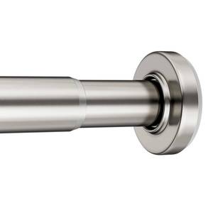 lot 3553 image: AmazerBath Spring Tension Shower Curtain Rod, 31-75 Inches Heavy Duty Shower Curtain Rod Rust Proof Bathroom Curtain Rod, Adjustable Shower Curtain Rod No Drill Easy Segmented Installation, Nickel