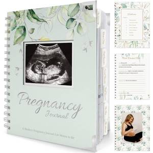 lot 3561 image: Pregnancy Journal Memory Book - 90 Pages Hardcover Pregnancy Book, Pregnancy Planner, Pregnancy Journals for First Time Moms, Baby Memory Book, Mom Book Diary, Ultrasound Baby Book Memory (Sage)