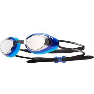 lot 3565 image: TYR Blackhawk Racing Mirrored Googles, SilverBlueBlack, One Size