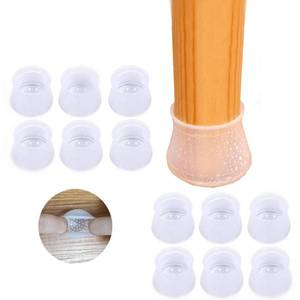 lot 3585 image: SOLORI 36 pcs Silicone Chair Leg Floor Protectors, Stool Leg Protectors Cap, Non-Slip Chair Leg Caps for Hardwood Floors (Medium, 36 pcs)