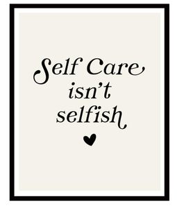 lot 3598 image: ShopHaven Self Care Wall Art, Typography quote, Mental health art, 8x10 Wall Art Print, Neutral wall art, Therapy office decor, Motivational quote (Unframed)