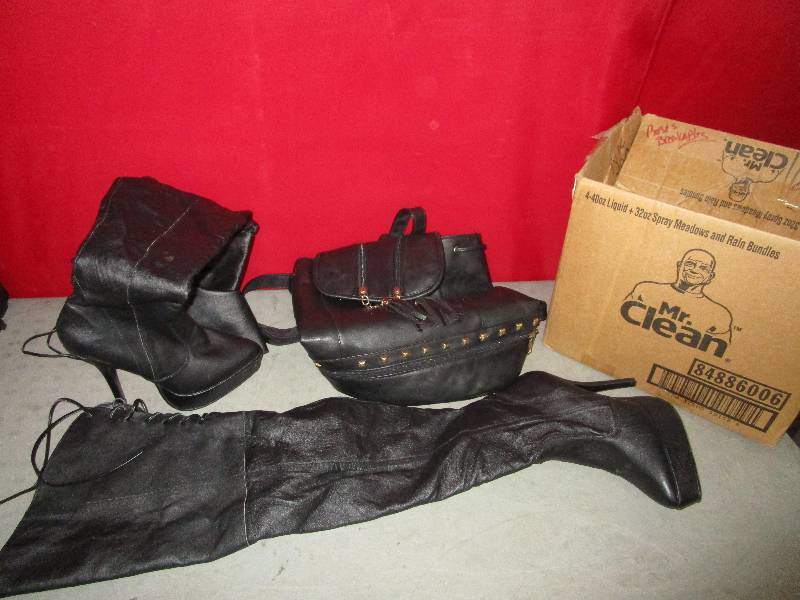 lot 4245 image: Boot and Purse Lot
